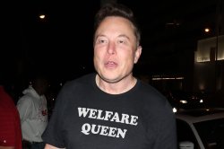 ELON MUSK Welfare Queen Meme Template