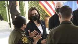 Kamala at the border Meme Template