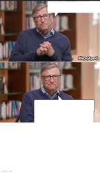 Bill Gates with word balloons Meme Template