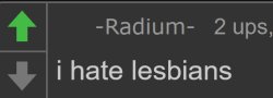 Radium I hate lesbians Meme Template