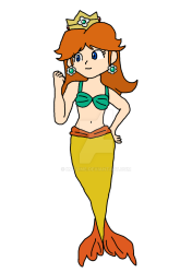 Mermaid Princess Daisy Meme Template