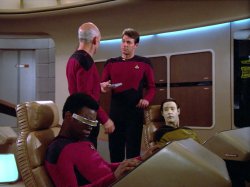 Riker Picard On The Bridge Meme Template