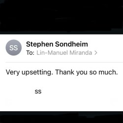 Very Upsetting Sondheim Meme Template