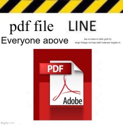 pdf file line part 1 Meme Template