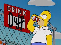 Homer drinking ad Meme Template