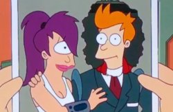 Leela and Fry from Futurama Meme Template