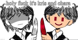 kris and chara (khara and boyfriend) announce Meme Template