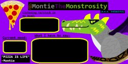 MontieTheMonstrosity Announcement Template Meme Template