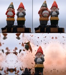 Exploding Gnome Template (How Ridiculous) Meme Template