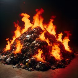 Flaming pile of poo Meme Template