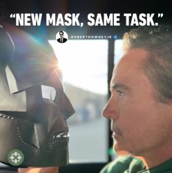 New Mask Same Task Meme Template