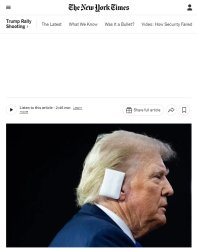 Trump Ear Patch Meme Template