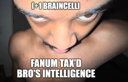 Fanum Tax'd Br0's Intelligence Meme Template