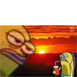 Annoyed SpongeBob fish. Meme Template