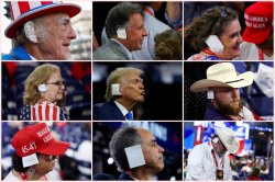 MAGA EAR BANDAGES Meme Template