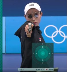 Yeji Kim Shooting Olympics Meme Template