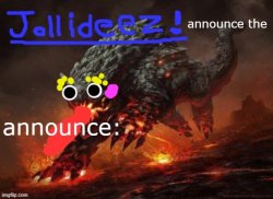 jollideez's announcement template v2 Meme Template