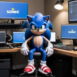 Sonic installed linux Meme Template