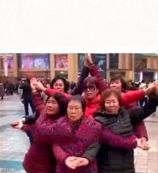 Ladies team Chinese aunties Meme Template