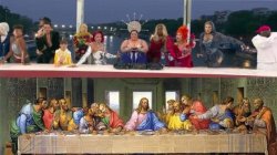 Transsexuals Last Supper 2024 Olympics Meme Template