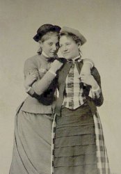 Vintage Lesbian Couple Meme Template