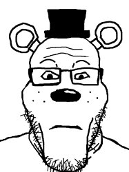 Freddy Fazbear soyjak Meme Template