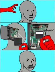 NPC Update Chip Meme Template