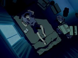 Shinji sleeping Meme Template