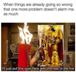 WH40K Imperium on Fire Meme Template