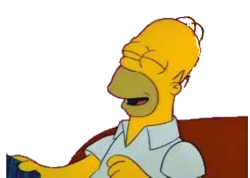 Homero Homero Simpson riendo Meme Template