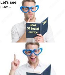 Book of Social Justice Meme Template