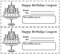 B day coupons Meme Template