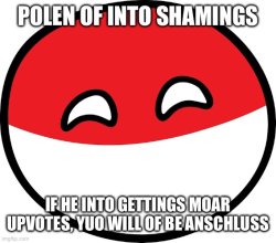 Polen of shame Meme Template