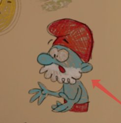 papa smurf shocked Meme Template