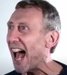 Michel rosen shocked Meme Template