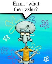 Squidward has ohio rizz Meme Template