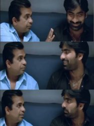 Ravi Teja bramhanandam Meme Template