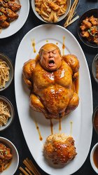 Teary'Yucki Trump Chicken Meme Template