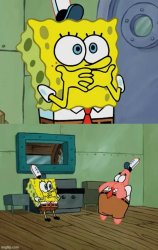 Patrick copying SpongeBob Meme Template