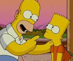 Bart y homero Meme Template