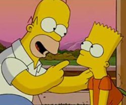 Bart y homero Meme Template