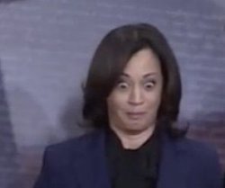 Kamala Harris surprised Meme Template