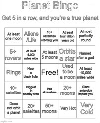 Planet Bingo Meme Template