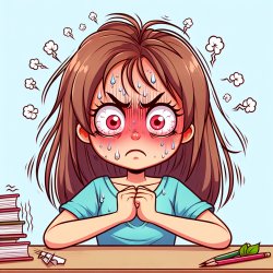 girl cartoon sort of stressed Meme Template