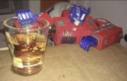 Optimus High/Drunk Meme Template