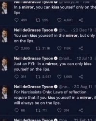 In a mirror you can kiss yourself but only on the lips Meme Template