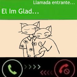 Llamada entrante Meme Template