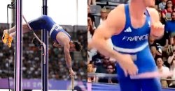 Pole vaulter manhood Meme Template