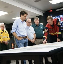 Trudeau rolled up sleeves Meme Template