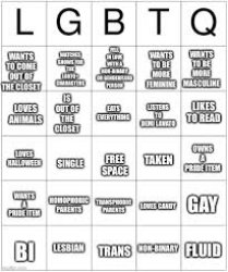 lgbtq bingo Meme Template